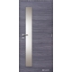 Jednokrídlové laminátové dvere Masonite - Vertika sklo - CPL Fleetwood lávovosivý (horizontálny dekor)