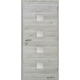 Jednokrídlové laminátové dvere Masonite - Quadra sklo - CPL Borovica švédska (horizontálny dekor)