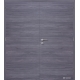 Dvojkrídlové laminátové dvere Masonite - Plné - CPL Fleetwood lávovosivý (horizontálny dekor)