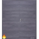Dvojkrídlové protipožiarné laminátové dvere Masonite - Plné - CPL Fleetwood lávovosivý (horizontálny dekor)