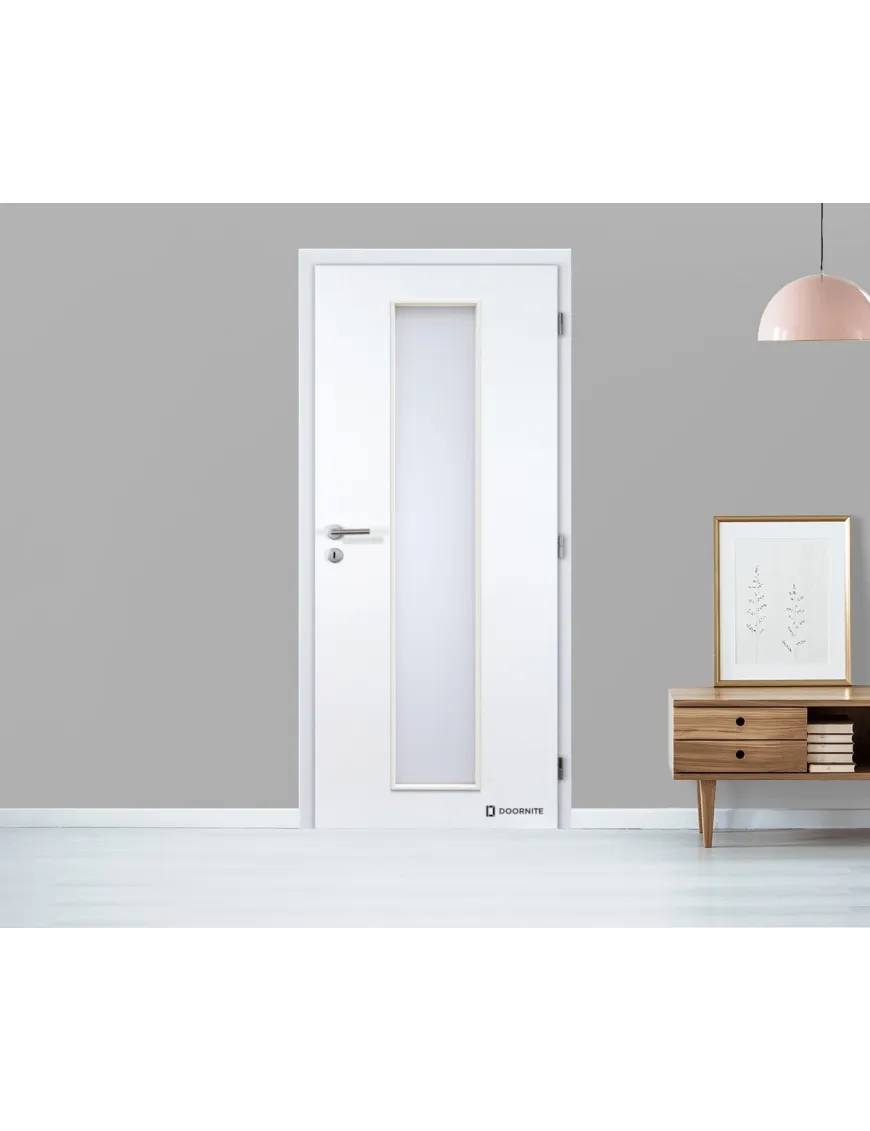 Jednokrídlové biele dvere DOORNITE - LINEA