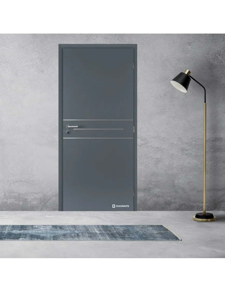 Jednokrídlové laminátové dvere hliníkovími lištami DOORNITE - ALU III Jednokrídlové laminátové dvere hliníkovími lištami DOORNITE - ALU III