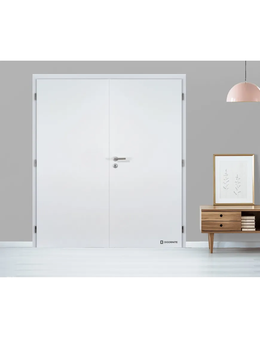Dvojkrídlové biele dvere DOORNITE - PLNÉ Dvojkrídlové biele dvere DOORNITE - PLNÉ