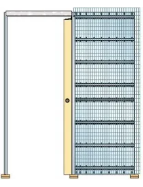 Jednokrídlové stavebné puzdro na zamurovanie ECLISSE