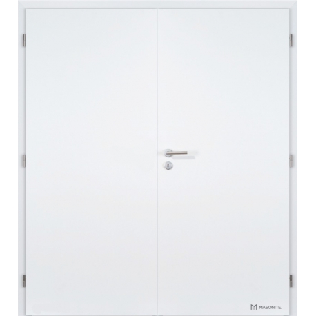 Dvojkrídlové biele dvere Masonite - Plné - RAL 9003