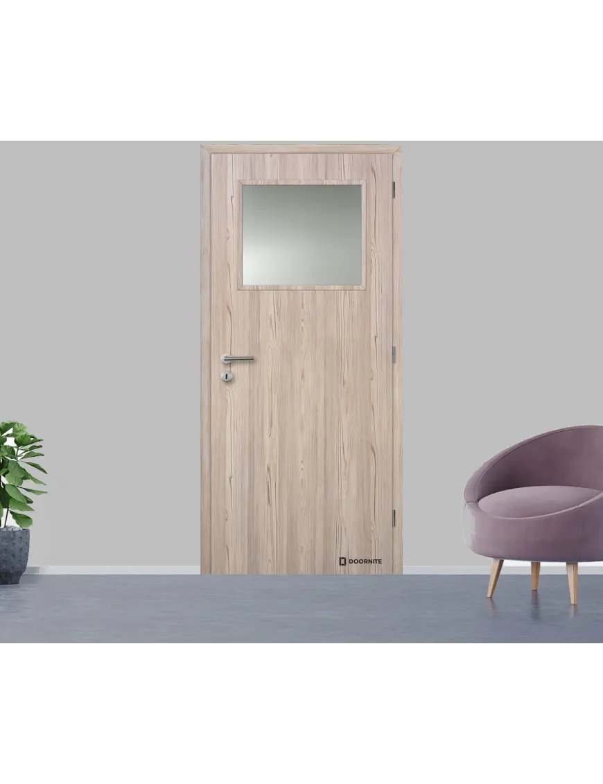 Jednokrídlové laminátové dvere DOORNITE - SKLO 1/3 Jednokrídlové laminátové dvere DOORNITE - SKLO 1/3