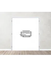 Dvojkrídlová biela obložková zárubňa ku dverám DOORNITE