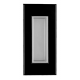 Mušla na posuvné dvere TUPAI 2650 - BOC - Čierny lesklý chróm