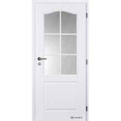 Jednokrídlové dvere Masonite - SOCRATES Biele