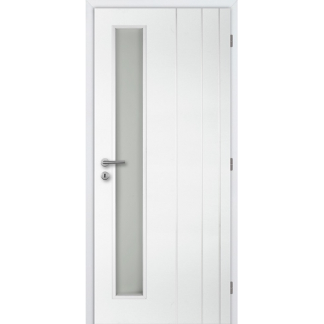 Jednokrídlové dvere Masonite - BORDEAUX VERTIKA - Biely rámček