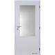 Jednokrídlové laminátové dvere Masonite - Sklo 2/3 - CPL Biela hladká