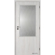 Jednokrídlové laminátové dvere Masonite - Sklo 2/3 - CPL Brest biely