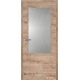 Jednokrídlové laminátové dvere Masonite - Sklo 2/3 - CPL Dub prírodný (horizontálny dekor)
