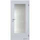 Jednokrídlové laminátové dvere Masonite - Sklo 3/4 - CPL Biela hladká