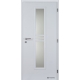 Jednokrídlové laminátové dvere Masonite - Stripe sklo - CPL Biela hladká