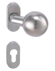 Guľa na dvere vyosená 55 - UOR