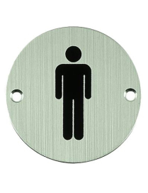 Nerezový piktogram okrúhly - pániNEREZOVÝ PIKTOGRAM PÁNI KRUH