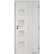 Jednokrídlové laminátové dvere Masonite - Giga sklo - CPL Brest biely