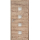 Jednokrídlové laminátové dvere Masonite - Quadra sklo - CPL Dub prírodný (horizontálny dekor)