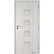 Jednokrídlové laminátové dvere Masonite - Quadra sklo - CPL Brest biely