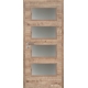 Jednokrídlové laminátové dvere Masonite - Dominant sklo - CPL Dub prírodný (horizontálny dekor)