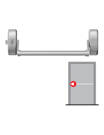 Panikové kovanie pre jednokrídlové dvere s 1-bodovým zaistením DORMAKABA PHA 2000