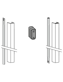DORMA PHX 04 F - Set závory s krytom pre krídlo dverí s výškou 2270 mm