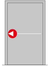 Panikové kovanie DORMA PHA 1102 Jednobodové horizontálne zaistenie D1/1B