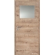 Jednokrídlové laminátové dvere Masonite - Sklo 1/3 - CPL Dub prírodný (horizontálny dekor)
