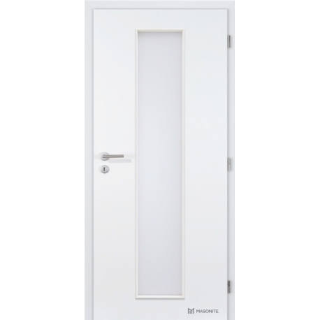 Jednokrídlové biele dvere Masonite - Linea - RAL 9003