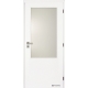 Jednokrídlové biele dvere Masonite - Sklo 2/3 - RAL 9003