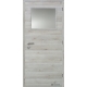 Jednokrídlové laminátové dvere Masonite - Sklo 1/3 - CPL Borovica švédska (horizontálny dekor)