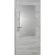 Jednokrídlové laminátové dvere Masonite - Sklo 2/3 - CPL Borovica švédska (horizontálny dekor)