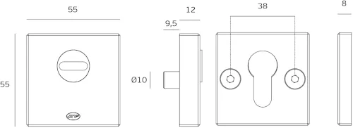 Bezpečnostná rozeta JNF - HR PLUS IN.04.37S