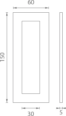 Mušla na sklenené posuvné dvere JNF IN.16.558.A